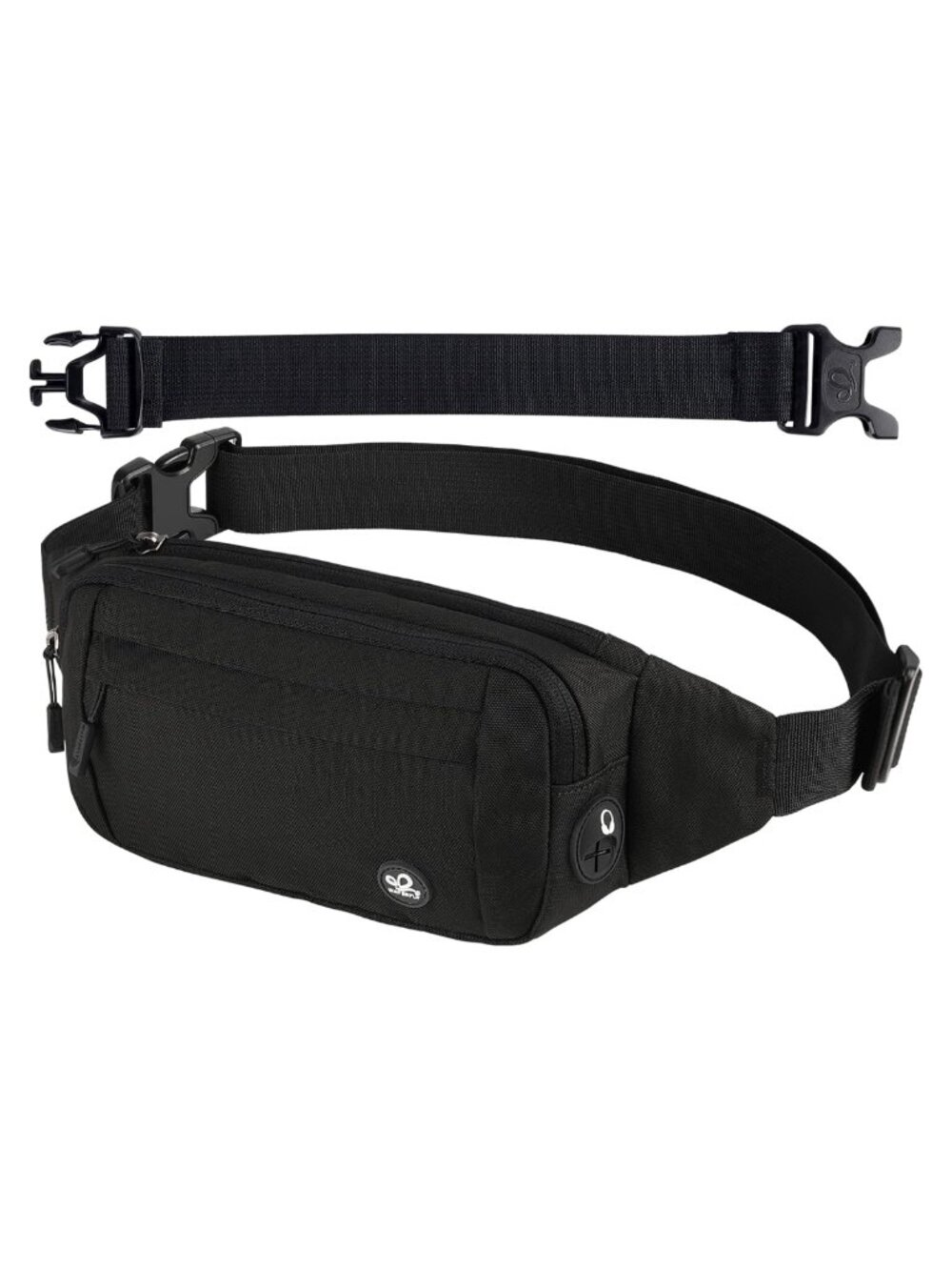 Water Resistant Nylon Fanny Pack Crossbody Waist Bag Adjustable Running Travel